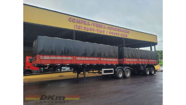 Bitrem Librelato 2012 de 7.50mt e 1.80 de tampa revisado c/pneus
